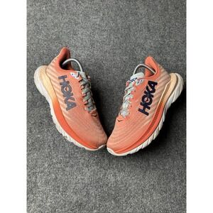 Womens Running Shoes Hoka One One Mach 5 Orange Grey, Size US 9 B